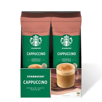 پودر قهوه فوری استارباکس کاپوچینو بسته 10 عددی