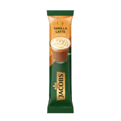 ترکیبات پودر قهوه فوری جاکوبز 14 گرمی Jacobs Vanilla Latte